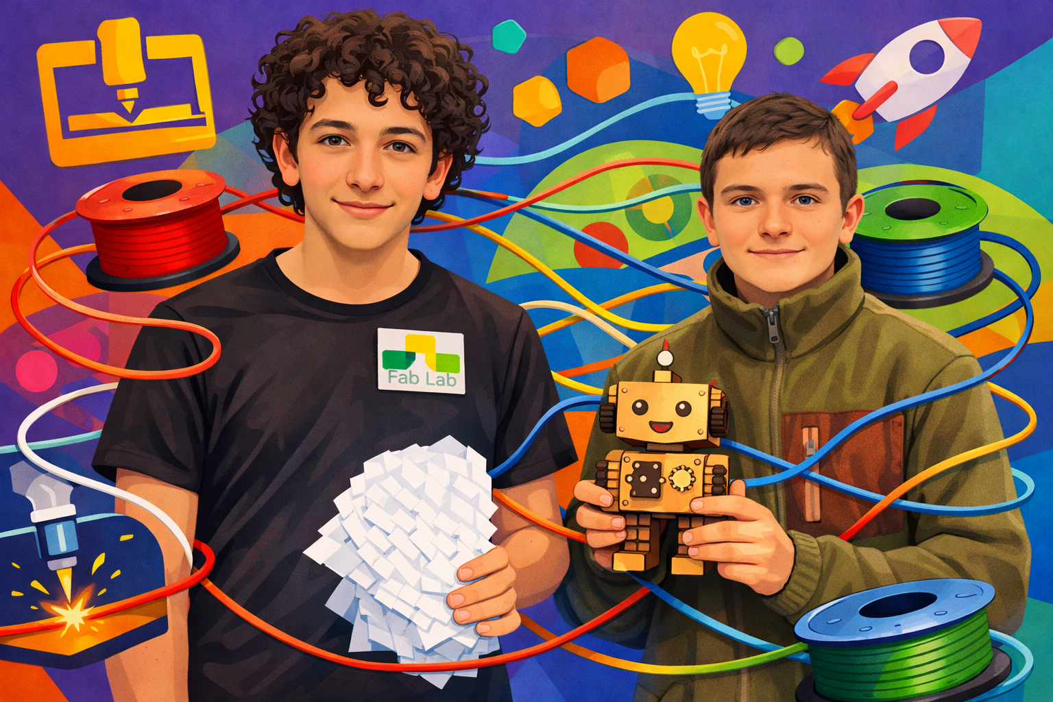 Photo d'Enzo et Théo